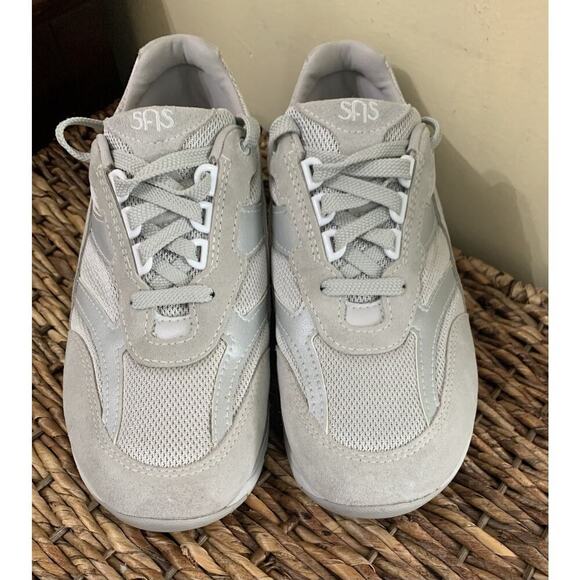SAS Women’s Tour Mesh Gray Size 8 Wide Walking Shoes Made In USA Tripad Comfort - Picture 6 of 8